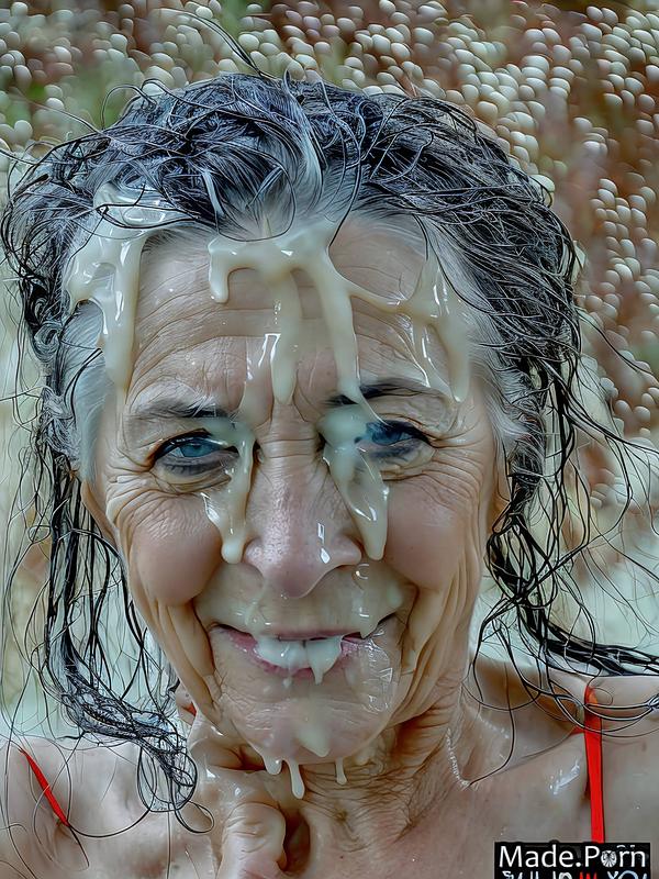 Porn Image Of Nude Wet Irish Close Up Facial Photo White Created By AI