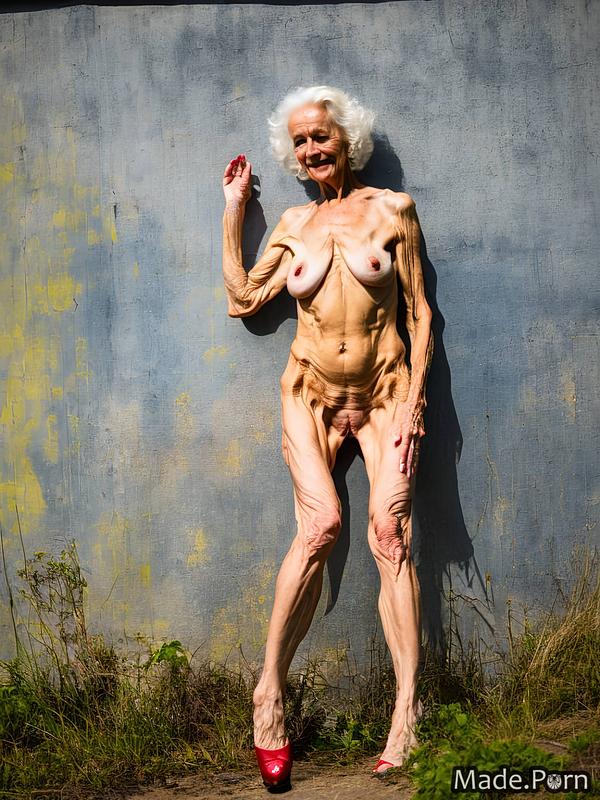 Porn Image Of Bodybuilder Wife Full Shot White Hair Caucasian Nude