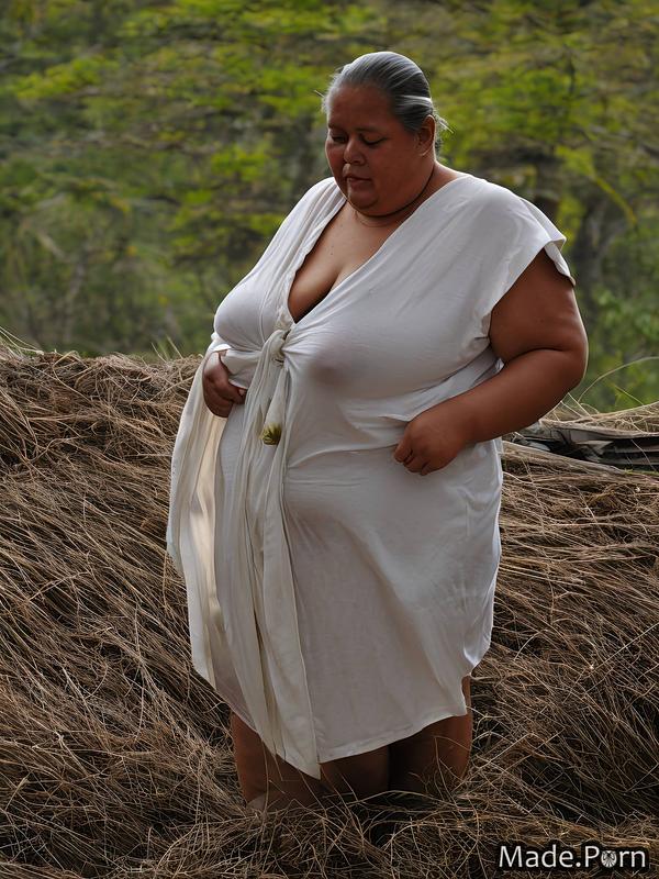 Porn Image Of Peruvian Black Hair Partially Nude Maroon Big Hips Woman