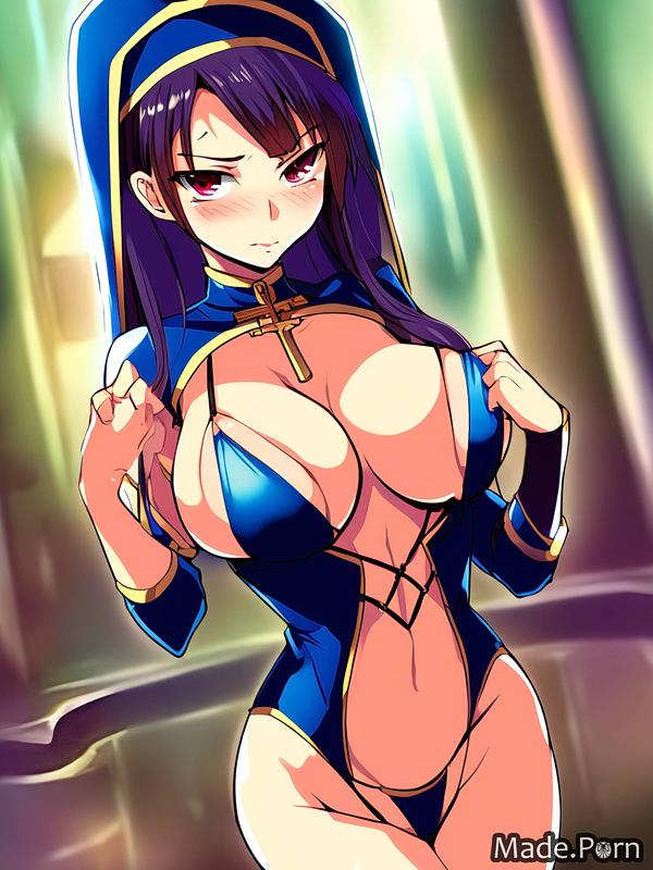 Porn Image Of 20 Anime Leather Busty Woman Sapphire Babe Created By AI