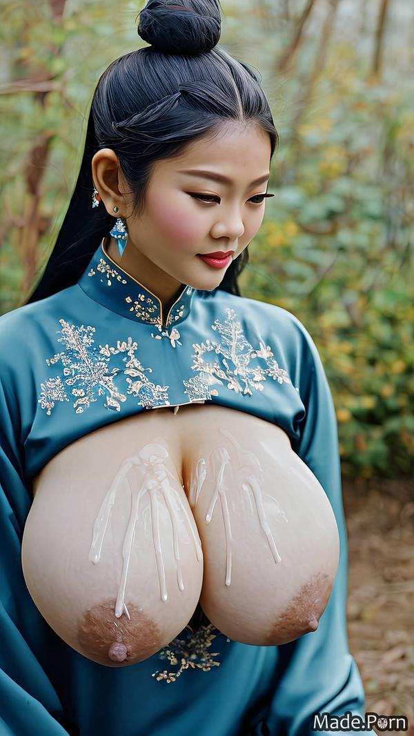 Porn Image Of Silk Cheongsam Hairclip Slutty Busty Chinese Woman