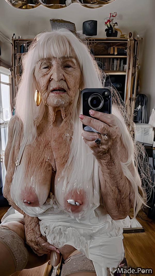 Porn Image Of White Hair Masturbation Made Woman Saggy Tits Slutty