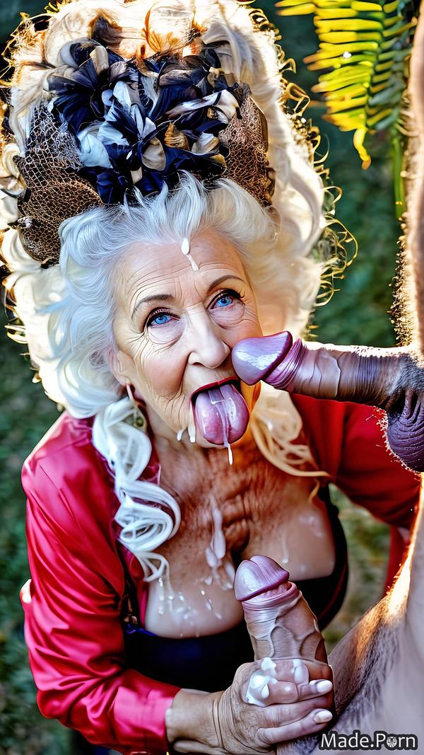 Porn Image Of Caucasian Harlequin Bukkake Made Long Hair White Hair