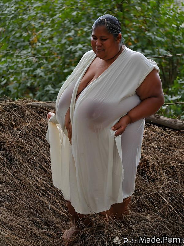 Porn Image Of Huge Boobs Collarbone Abandoned Village Sad Barefoot