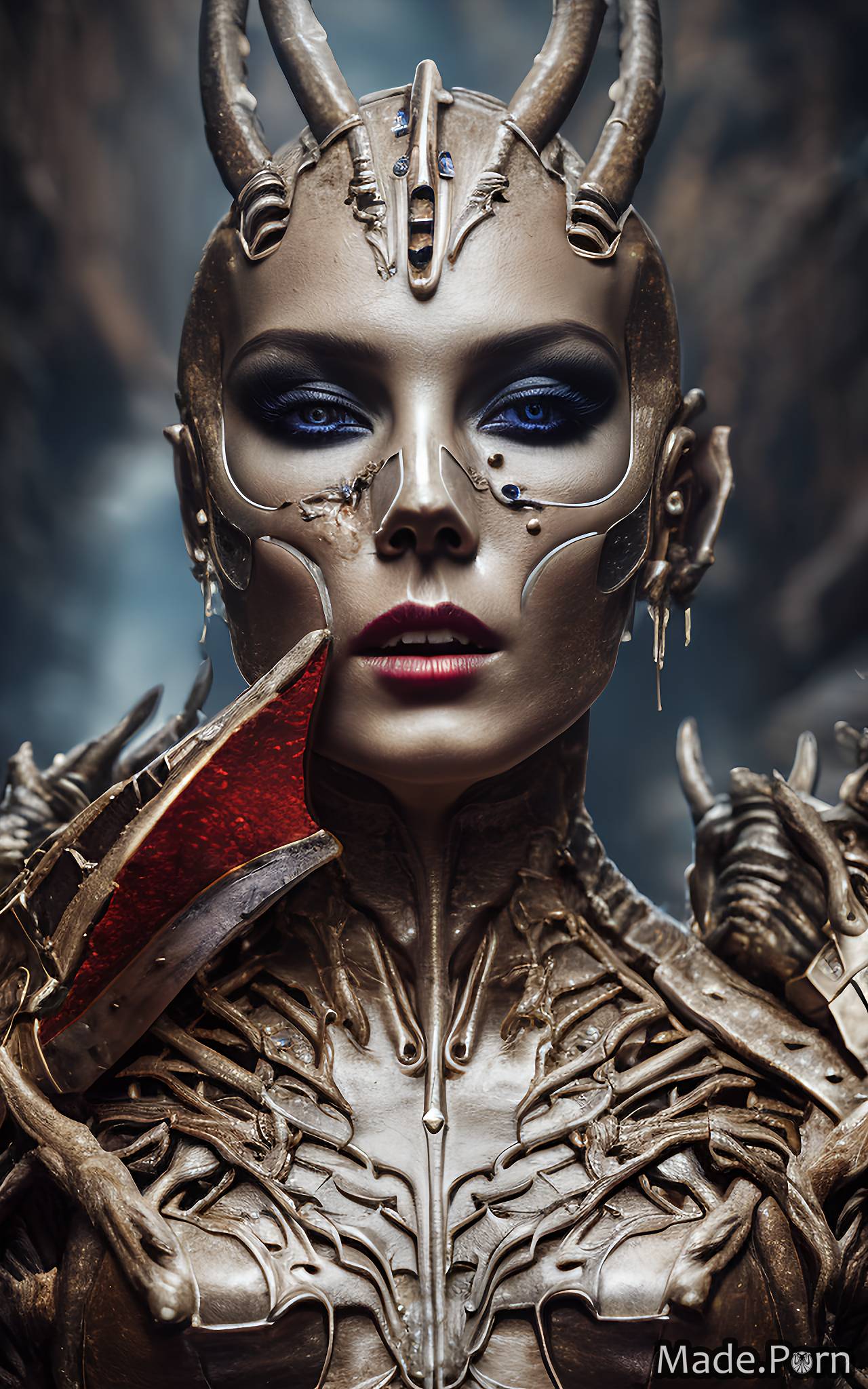 Porn Image Of Cyberpunk Fisheye Fantasy Armor Playful Woman Alien