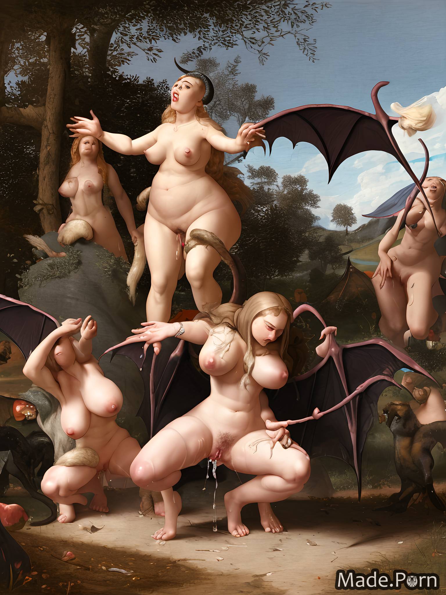 Porn Image Of Slutty Demon Horns Spreading Legs Belgian Baroque