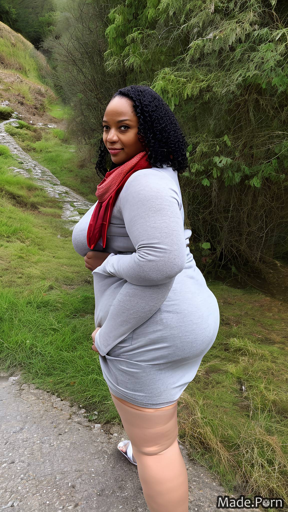 Porn Image Of Sad Scarf Fully Clothed Full Shot Big Ass Pawg Woman