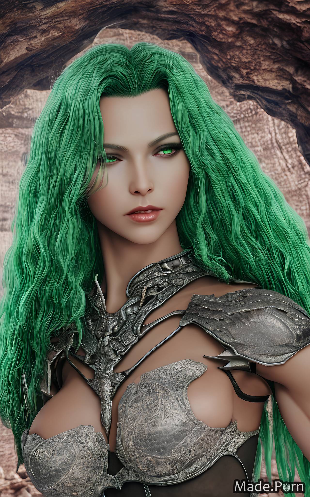 Porn Image Of Fantasy Armor Face Mask Slutty Nipples Sad Crimped Hair