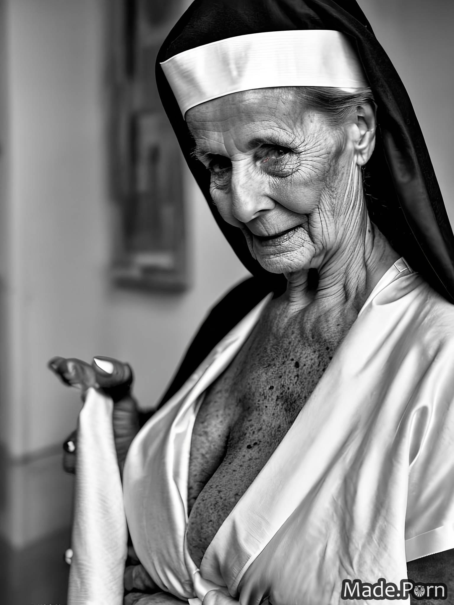 Porn Image Of Nun Nude Shaved 80 Created By AI