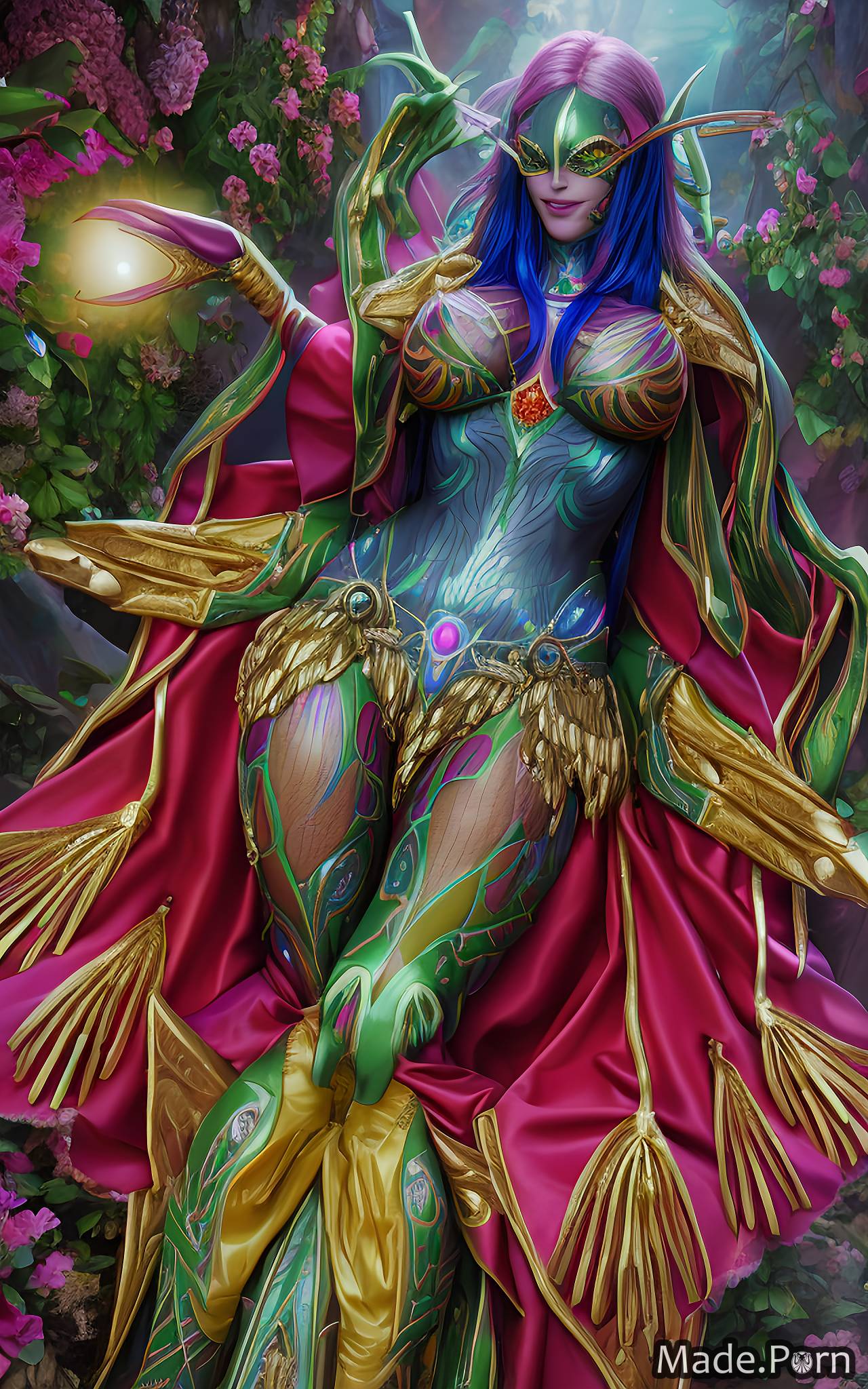 Porn Image Of Alien Planet Sapphire Fantasy Armor Fisheye Huge Boobs