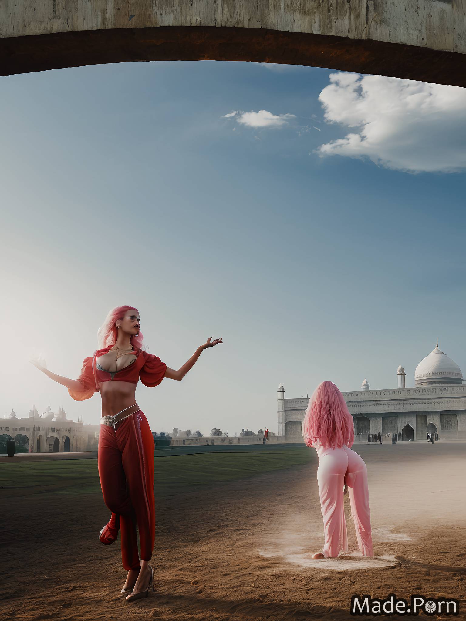 Porn Image Of Gay Ashamed Jumpsuit Slicked Hair The Taj Mahal India