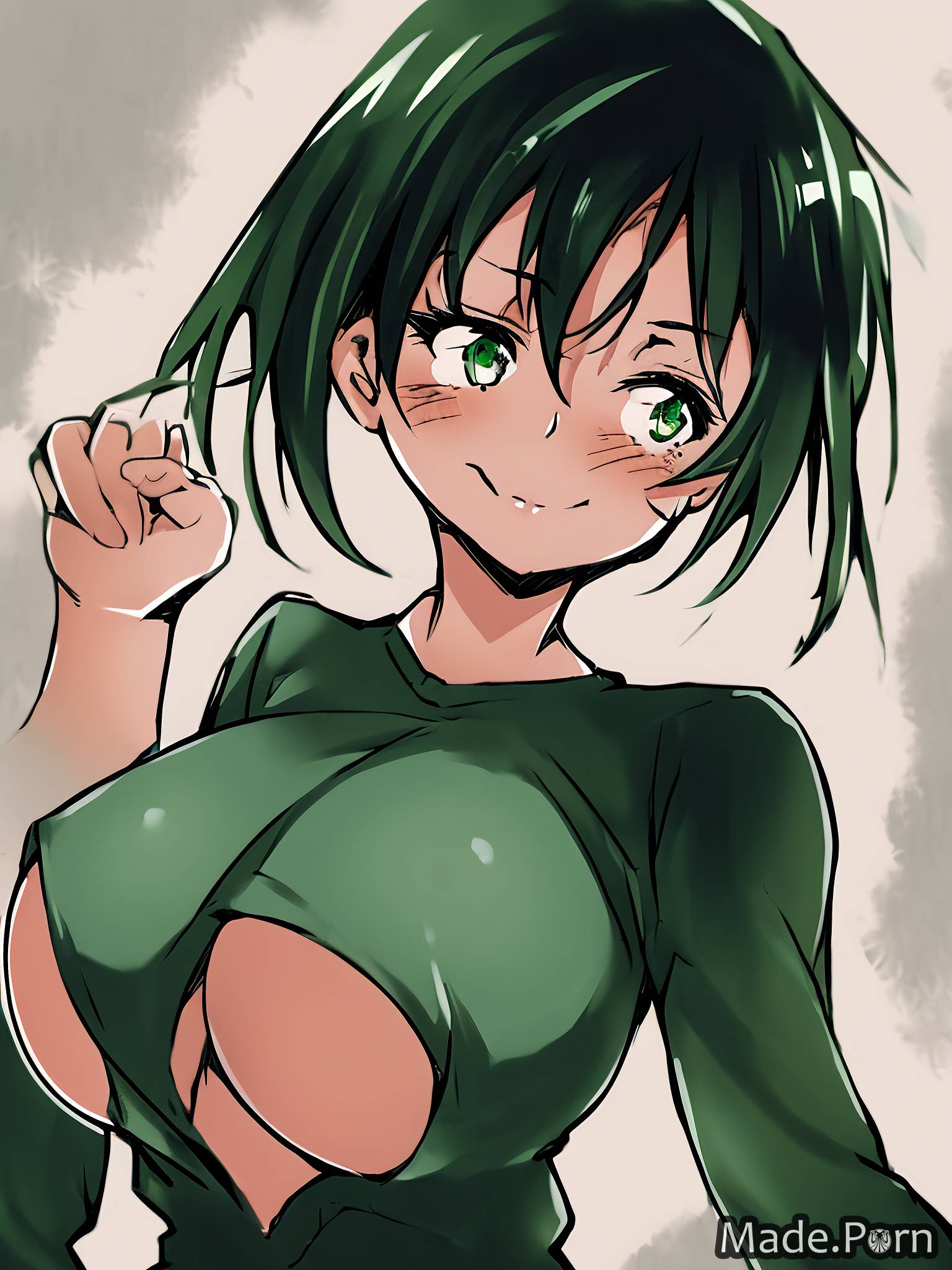 Anime Girl Emo Porn - Porn image of black hair emo happy anime short hair green 90s created by AI