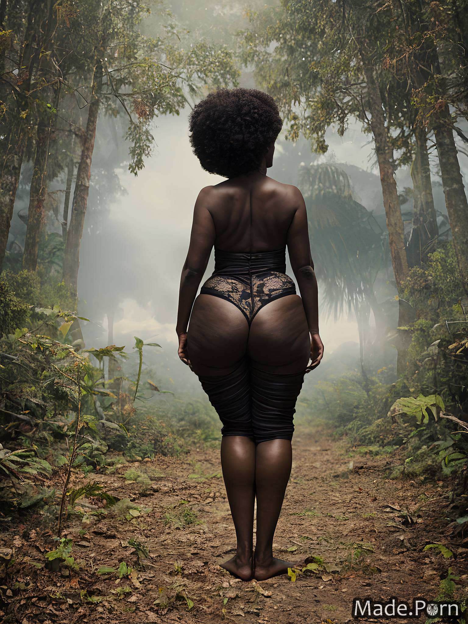 1536px x 2048px - Porn image of jungle 30 woman perfect body seductive standing black created  by AI