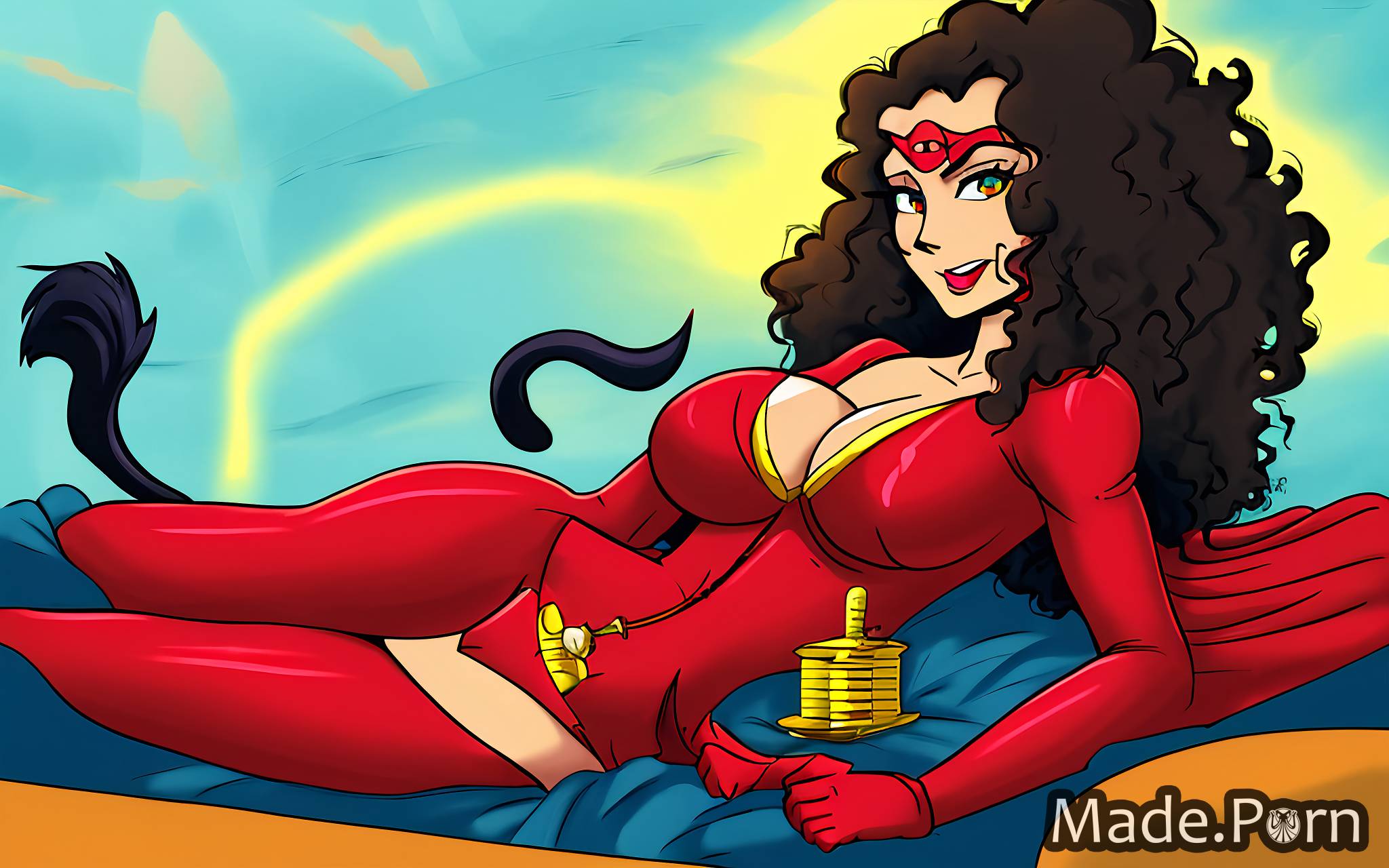 Animated Facesitting Cartoons - Porn image of anime Red Light District, Amsterdam facesitting ssbbw vivid  superhero daytime created by AI