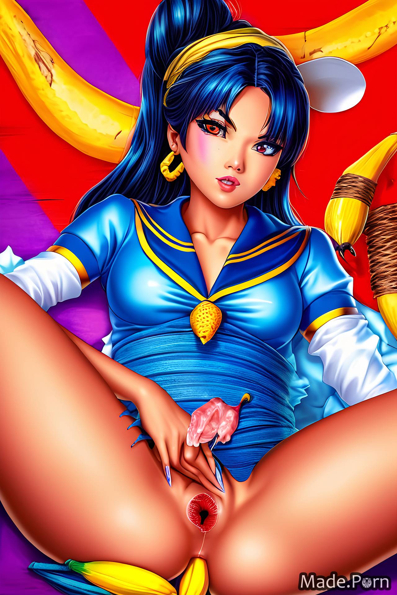 Porn image of sapphire ladyboy anime oiled body 40 sailor portrait created  by AI