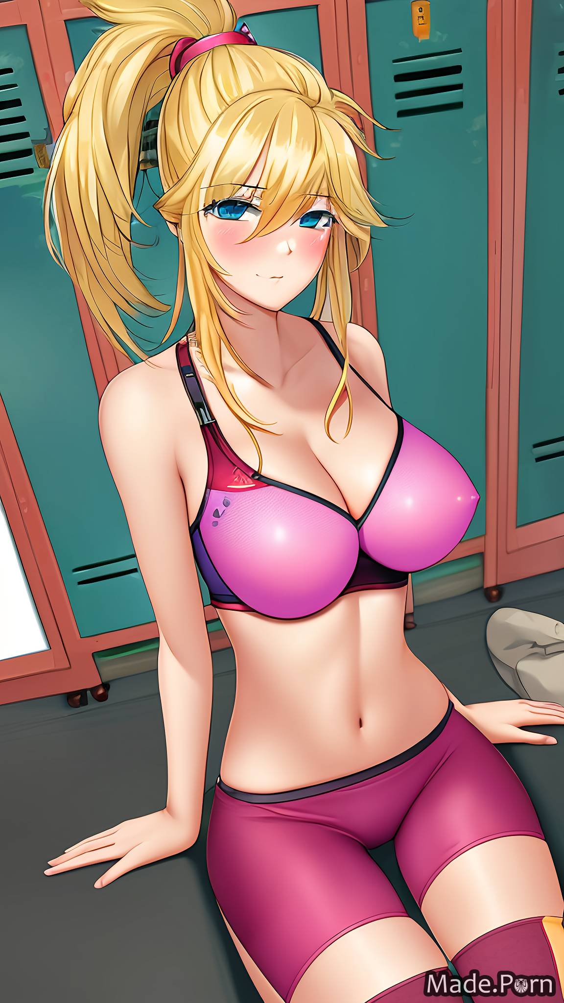 Big Anime Shemale - Porn image of spreading legs big hips anime blonde perfect body shemale  looking at viewer created by AI