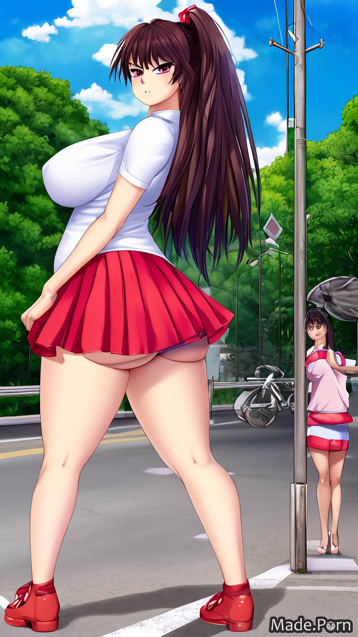 Japanese Anime Cheerleader Porn - Porn image of big hips big tits hairy street cheerleader anime japanese  created by AI