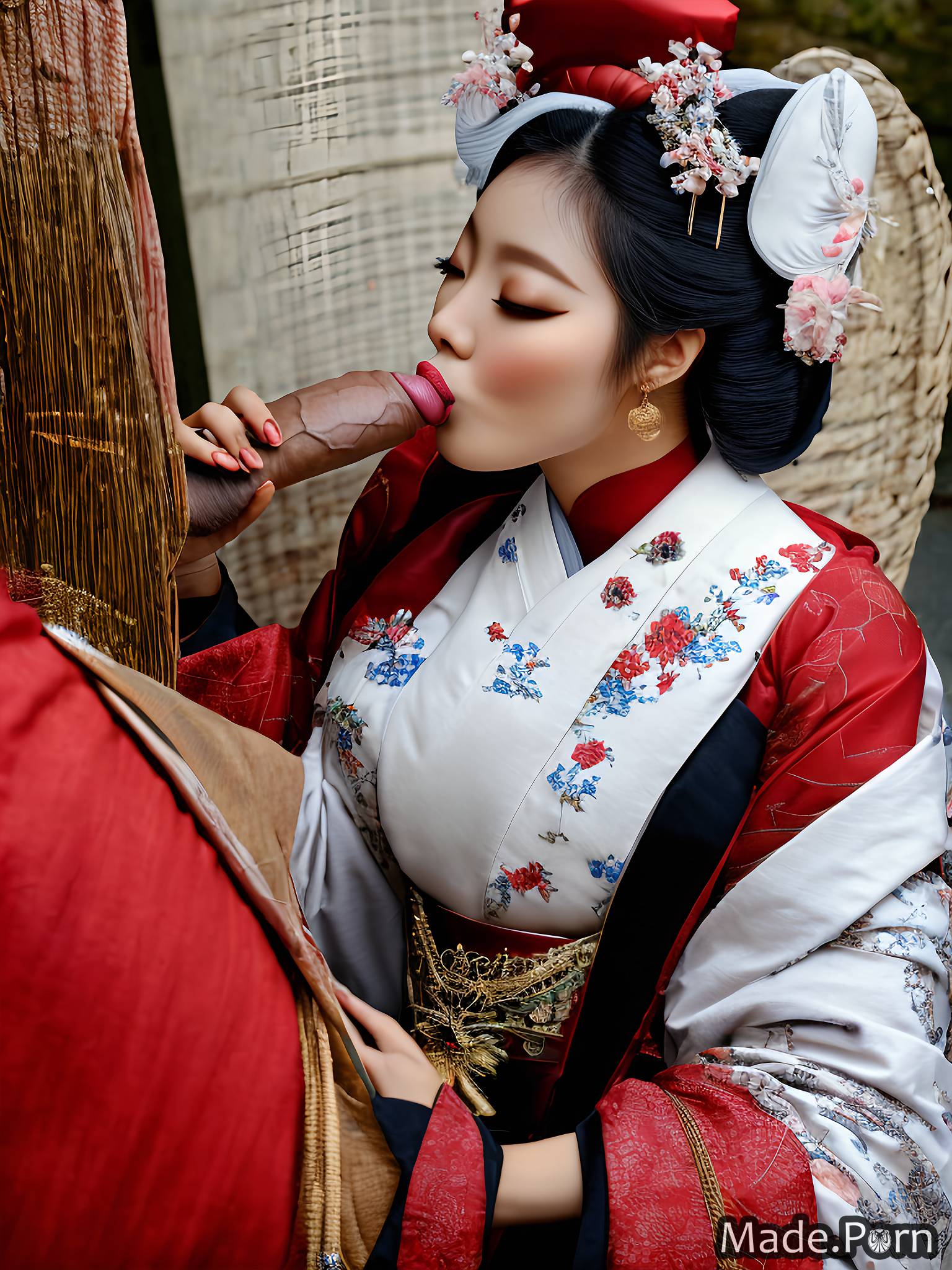 Porn image of babe made geisha blowjob traditional woman 20 created by AI