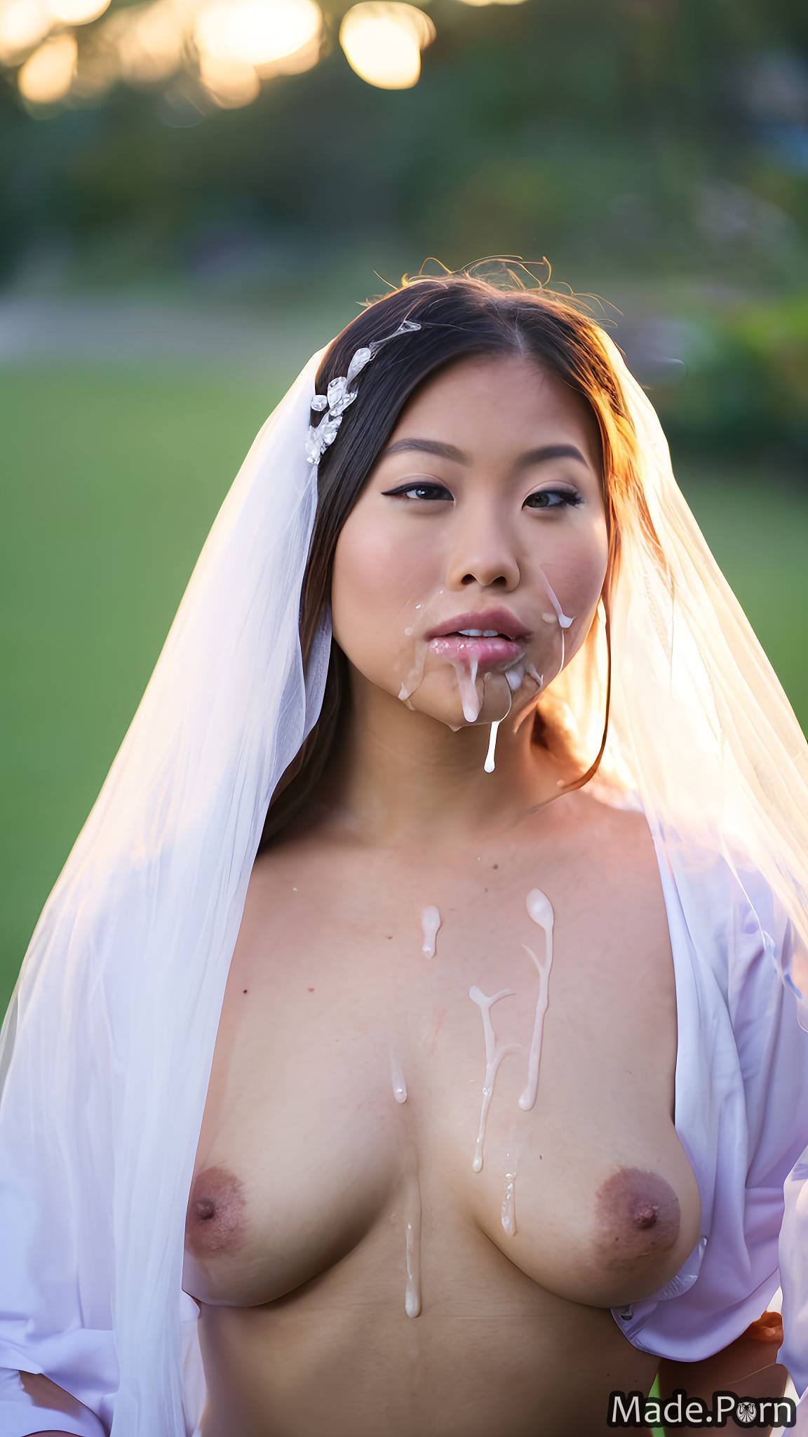 Asian Wedding Porn - Porn image of cum on tits asian wedding portrait babe photo woman created  by AI