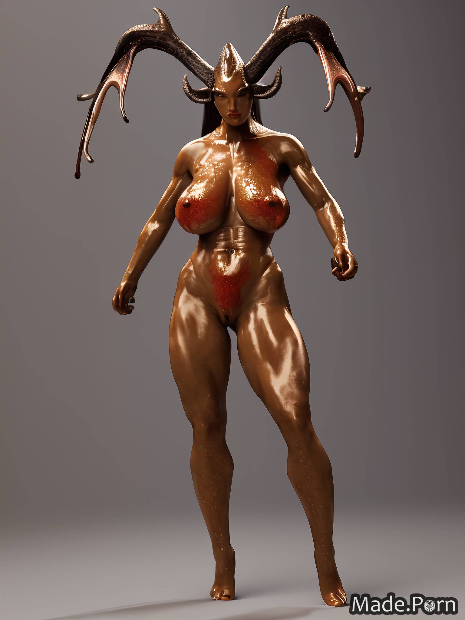 Alien Insect Porn - Porn image of demon horns demon wings alien planet cow horns insect wings  thick thighs bodybuilder created by AI