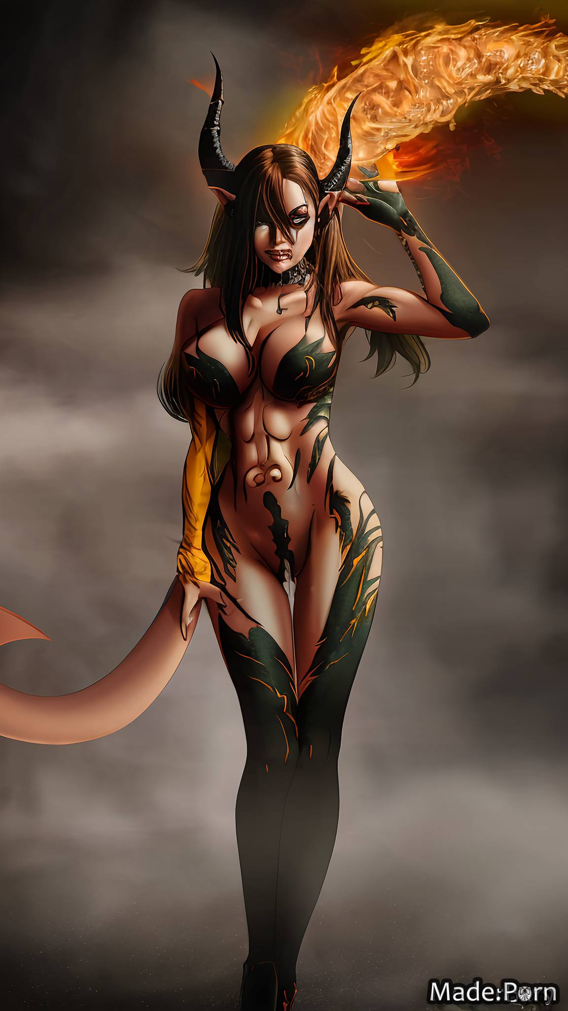 Anime Body Paint Porn - Porn image of nude muscular creampie bodypaint creepy anime huge boobs  created by AI