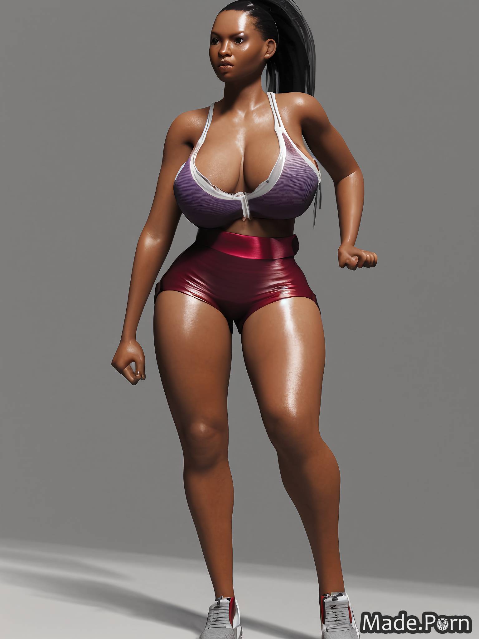 For Women Thick - Porn image of woman thick working out angolan 30 thick thighs 3d created by  AI