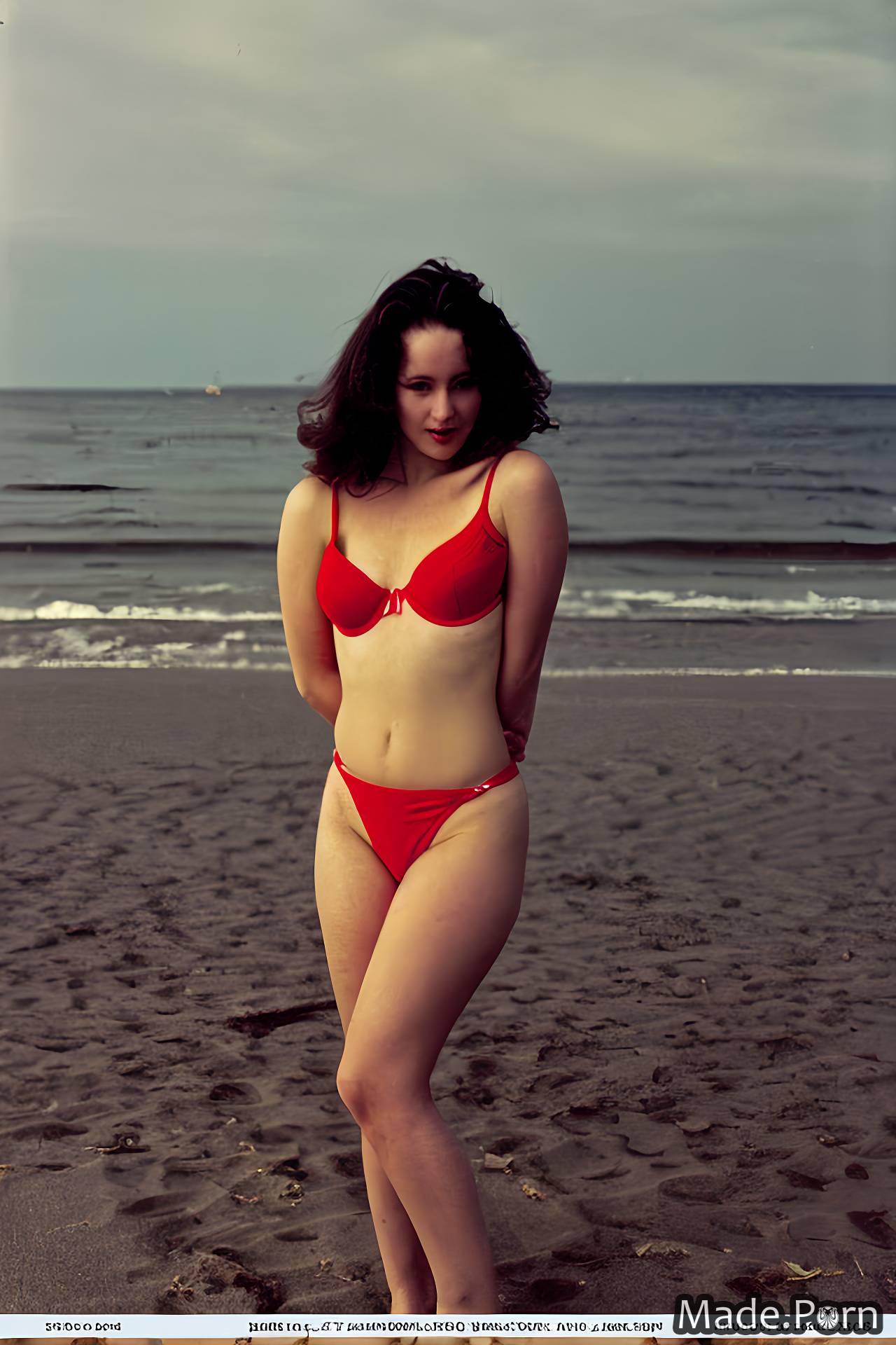 Porn image of 20 beach 80s bikini 70s 90s voyeur created by AI