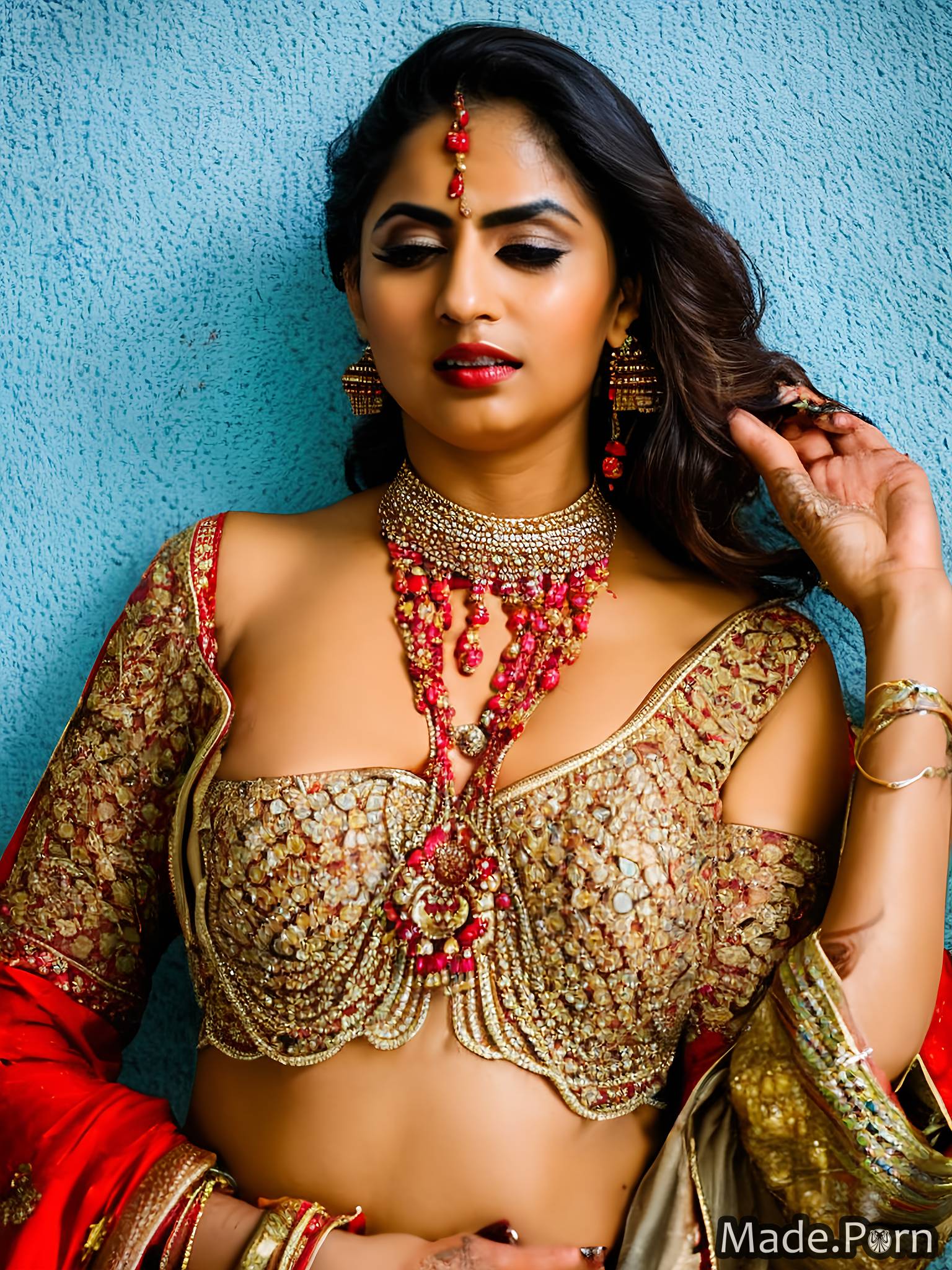 1536px x 2048px - Porn image of photo 80s salwar 20 indian traditional cleavage created by AI