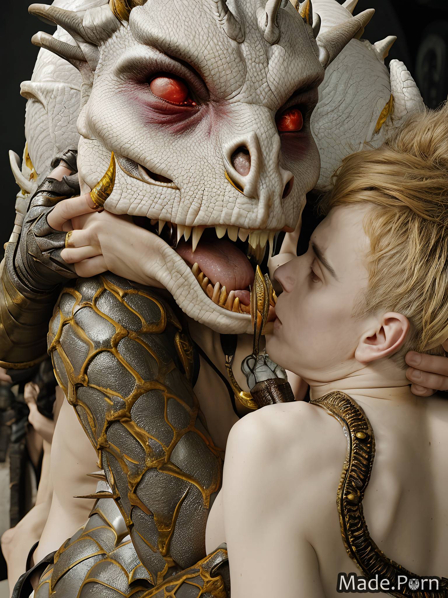 Porn image of face mask alien planet pussy licking gay big balls 30 fantasy  armor created by AI